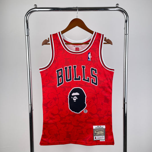 Chicago Bulls BAPE×M&N Hardwood Classics Swingman Jersey