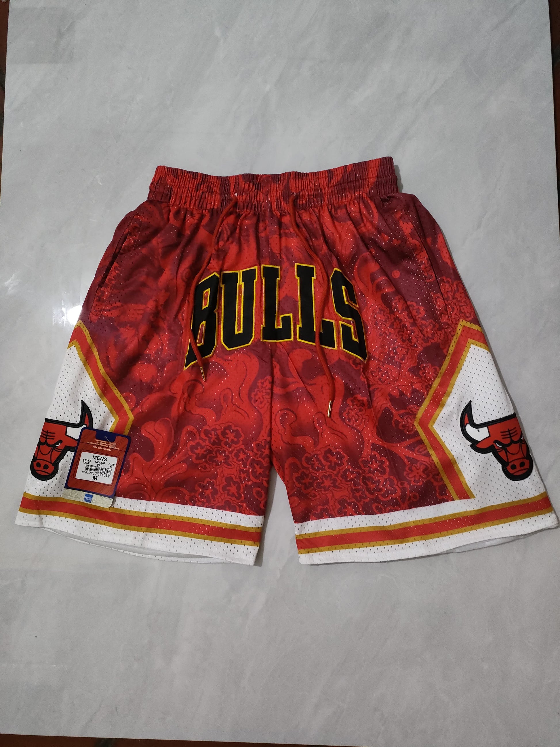 Bulls Year of the Tiger Red Pocket Shorts
