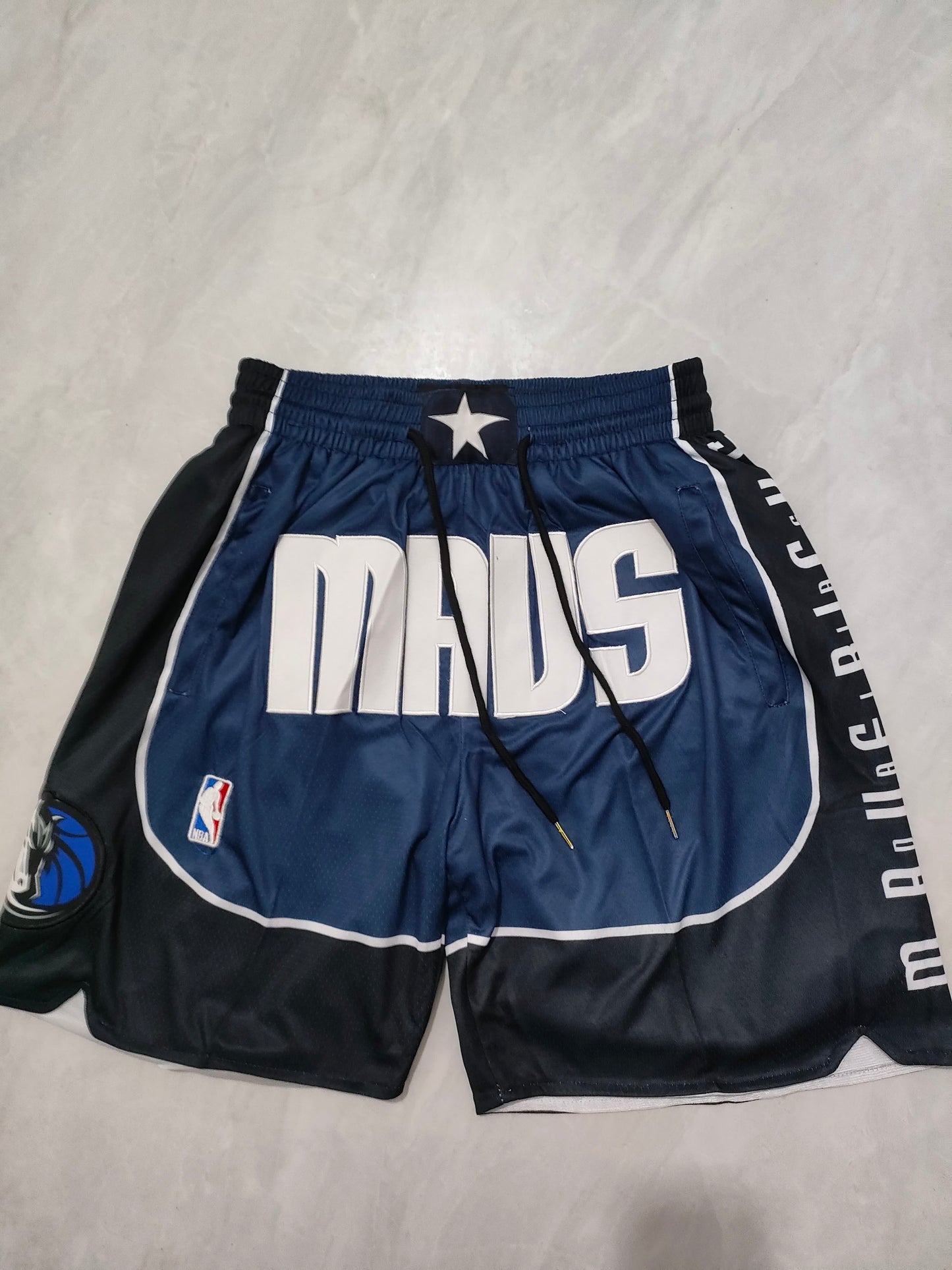 NBA Mavericks Deep Blue Declaration Edition Pocket Shorts S-XXL