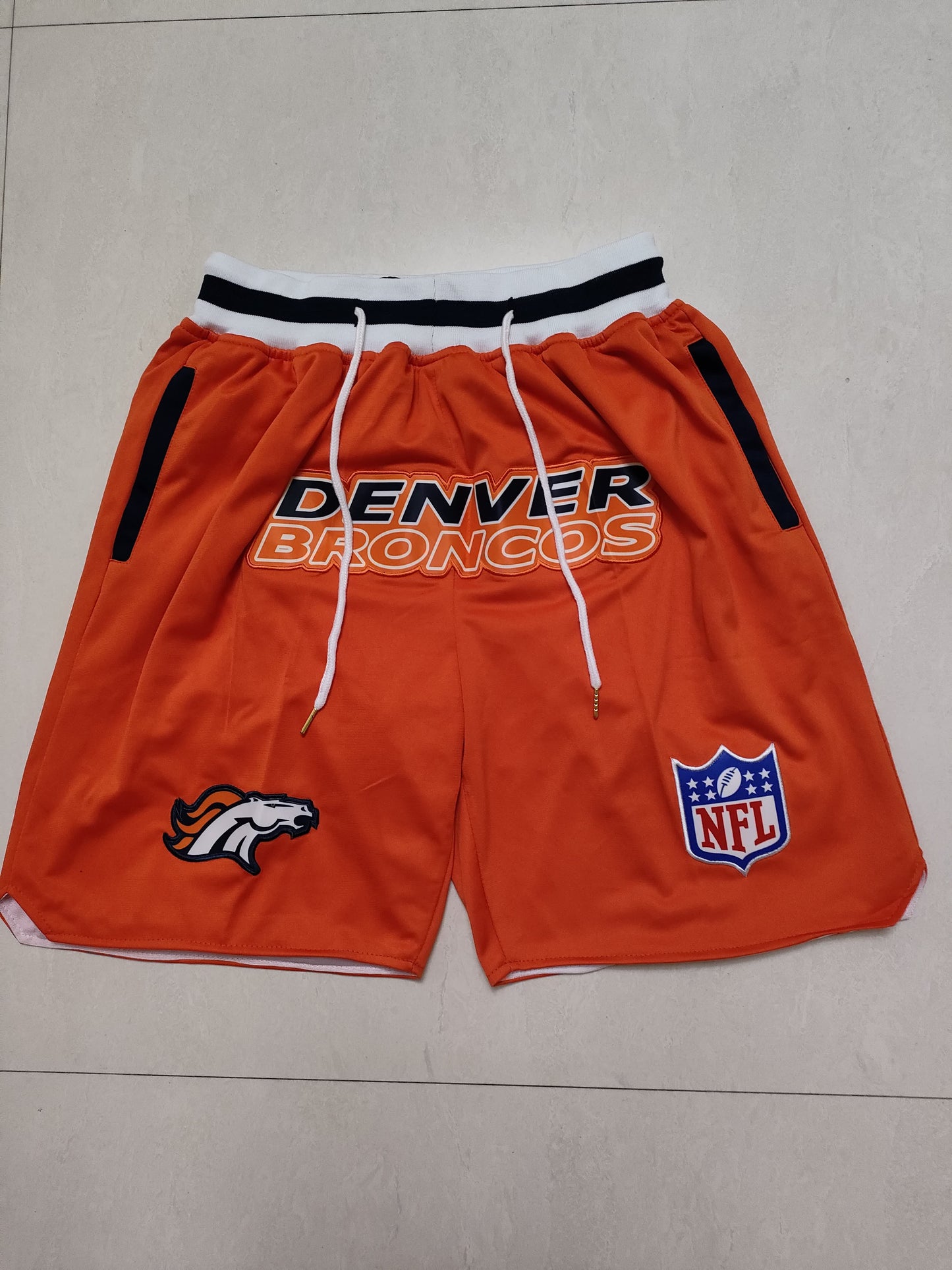 NFL Denver Broncos Orange Pocket Shorts