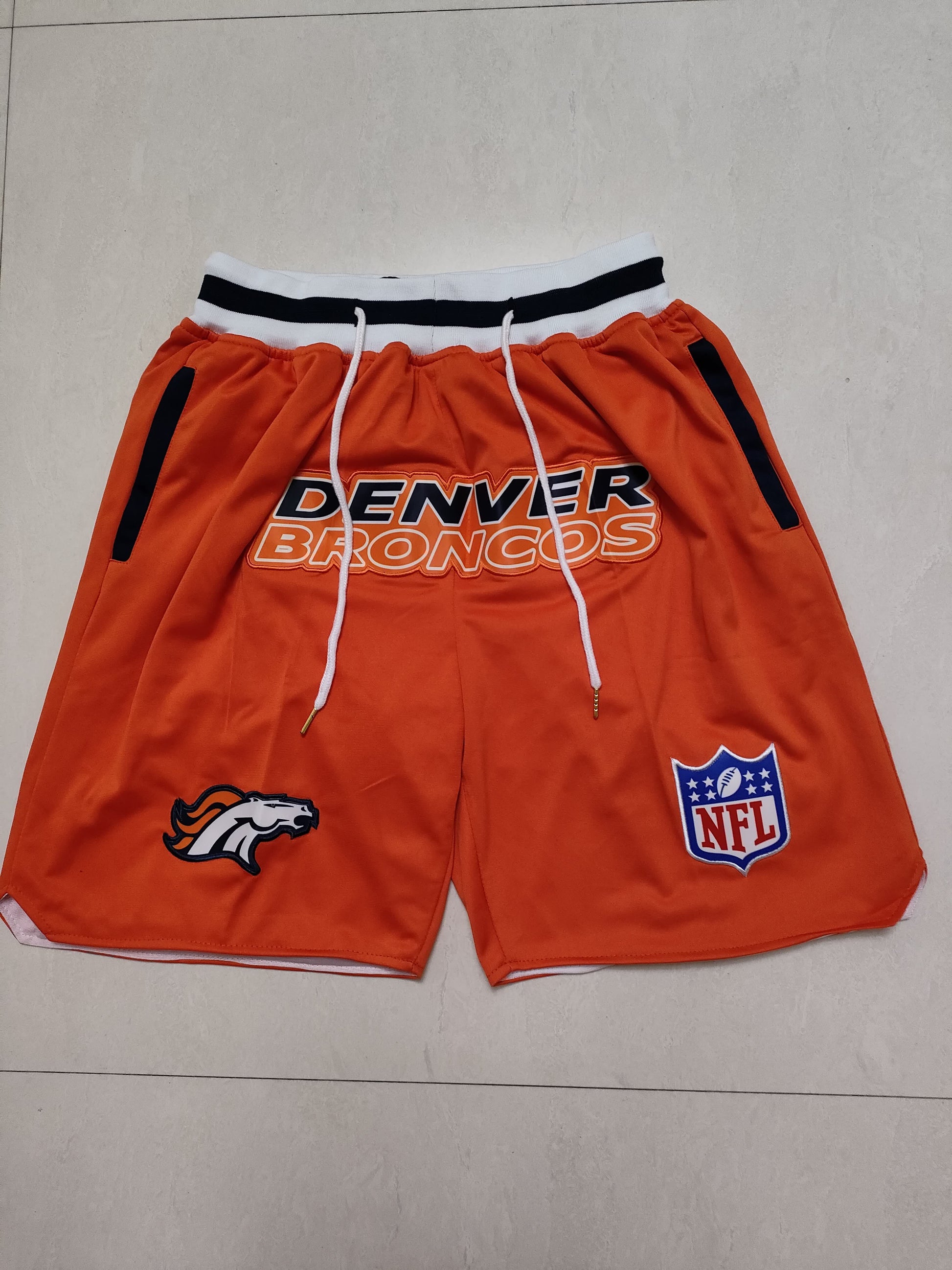 NFL Denver Broncos Orange Pocket Shorts