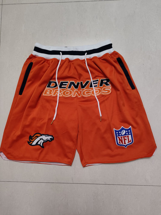 NFL Denver Broncos Orange Pocket Shorts