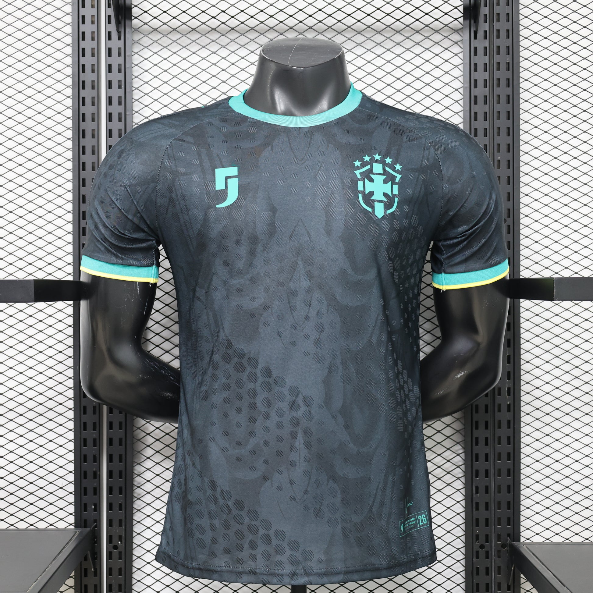 2026/27 Brazil Special Edition Dark Grey Player Version Soccer Jersey S-XXL