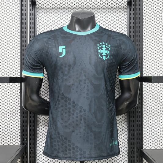 2026/27 Brazil Special Edition Dark Grey Player Version Soccer Jersey S-XXL