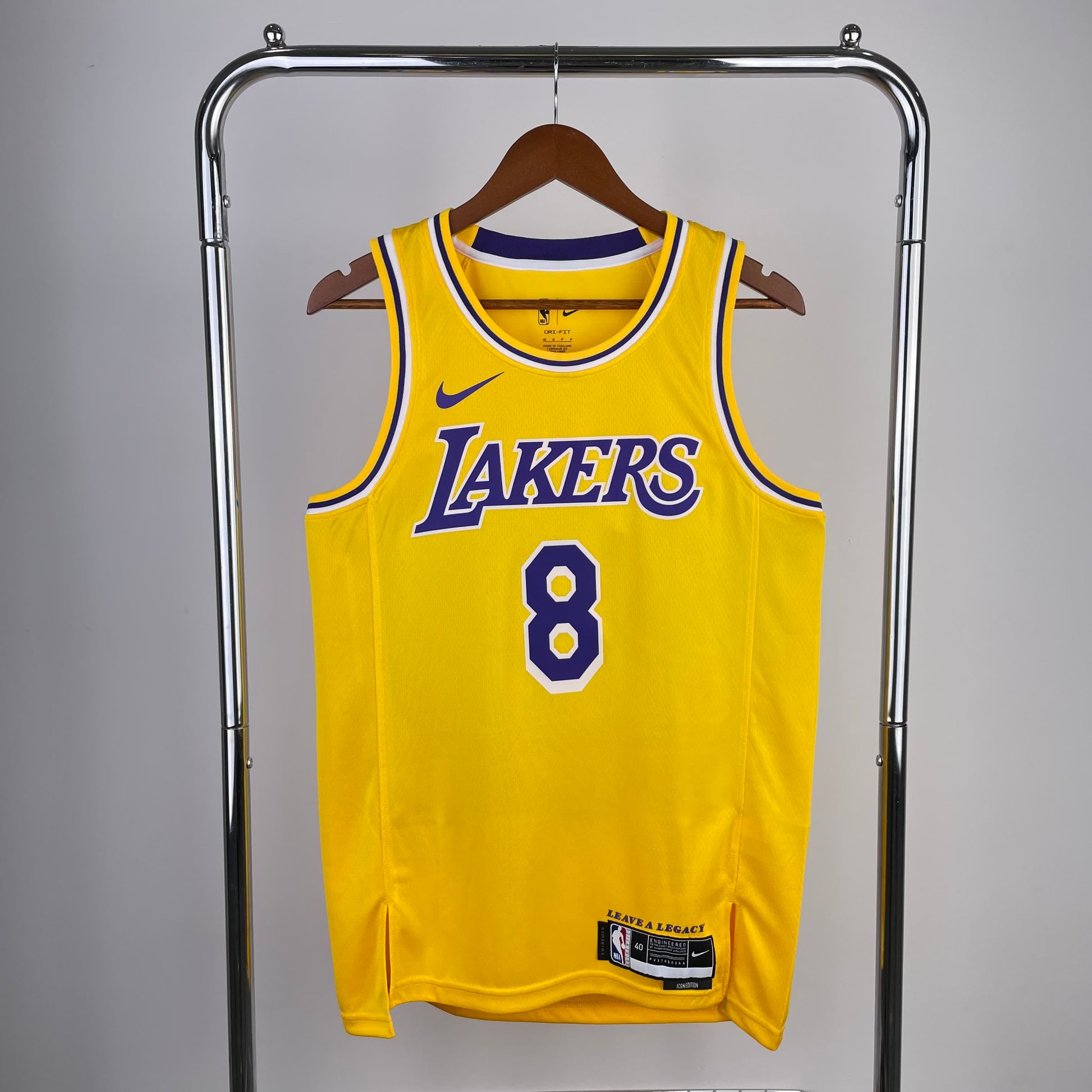 23 Season Lakers Round Neck Yellow 8 # Kobe
