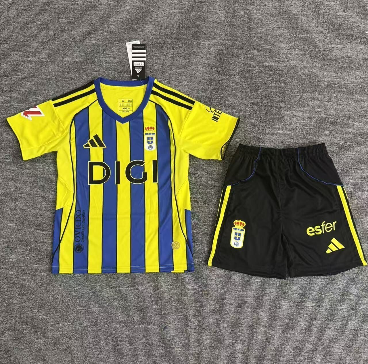 2025/26 Kids Oviedo away Yupoo Soccer Jerseys&amp;Size 16-28