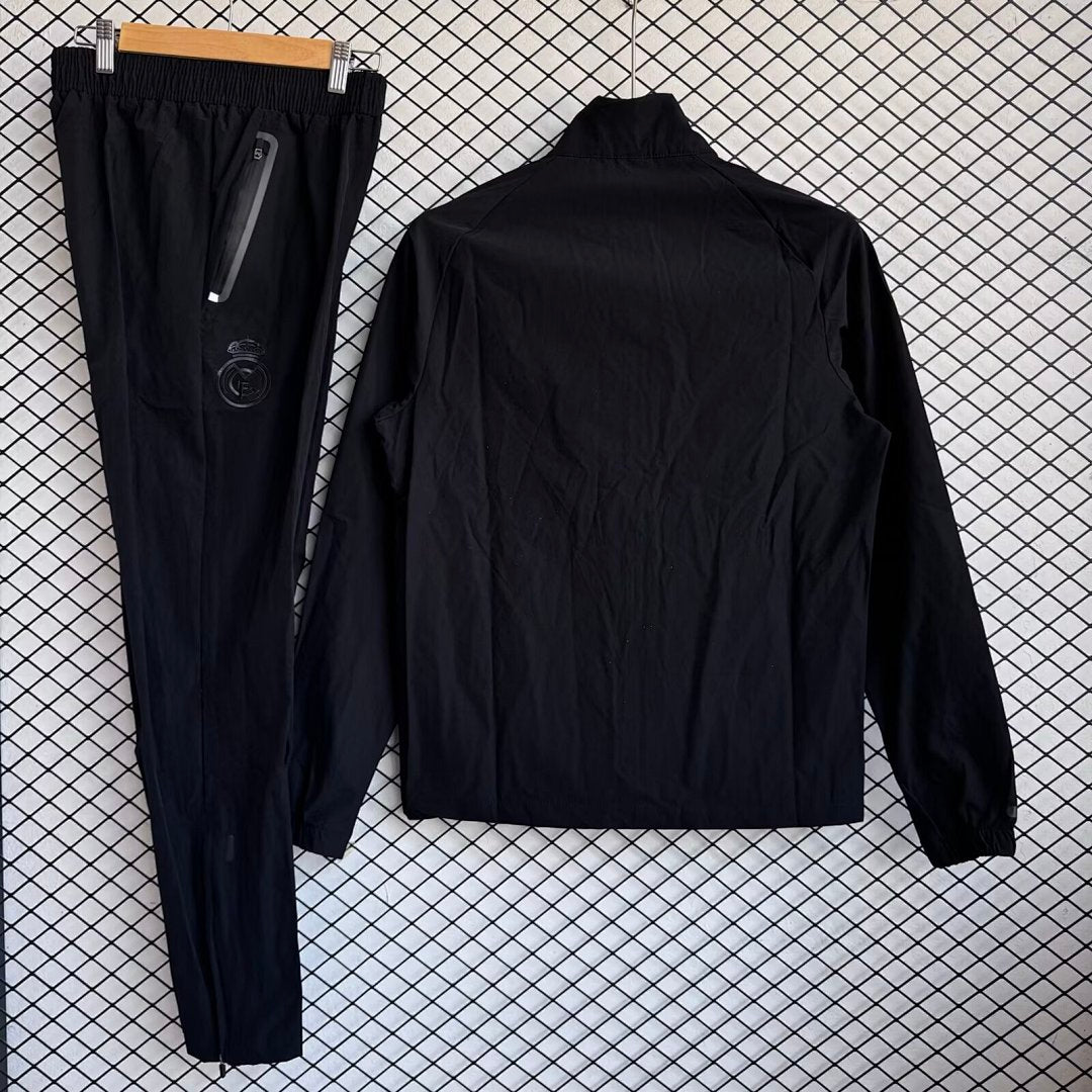 /26 Real Madrid Black Windbreaker Set S-XXL2