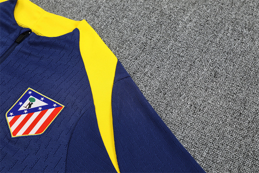 /26 Atletico Madrid Blue Half Pull Training Suit (Adults&amp;Kids)8