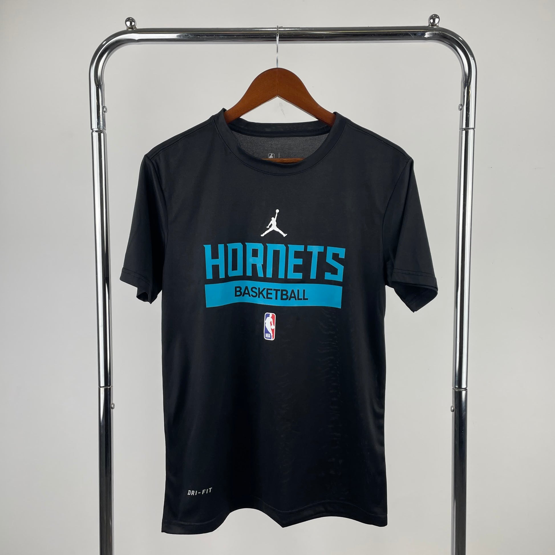 23 Season Hornets Black Training Quick Dried T-shirt Short Sleeve
