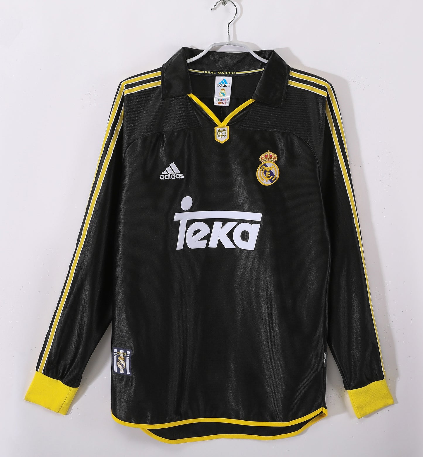Retro 1999/01 Real Madrid away long-sleeved shirt S-XXL