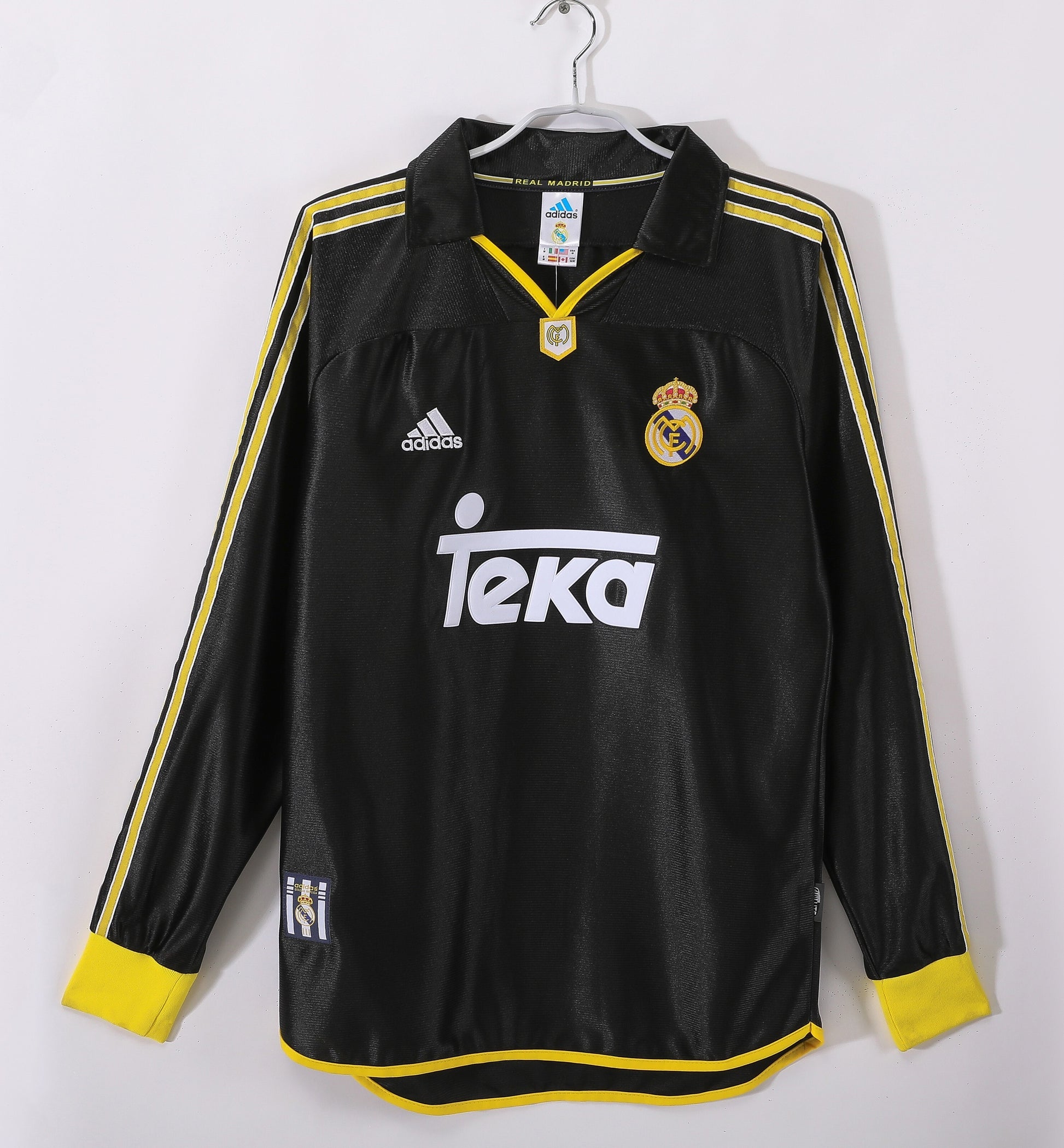 Retro 1999/01 Real Madrid away long-sleeved shirt S-XXL
