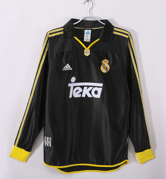 Retro 1999/01 Real Madrid away long-sleeved shirt S-XXL