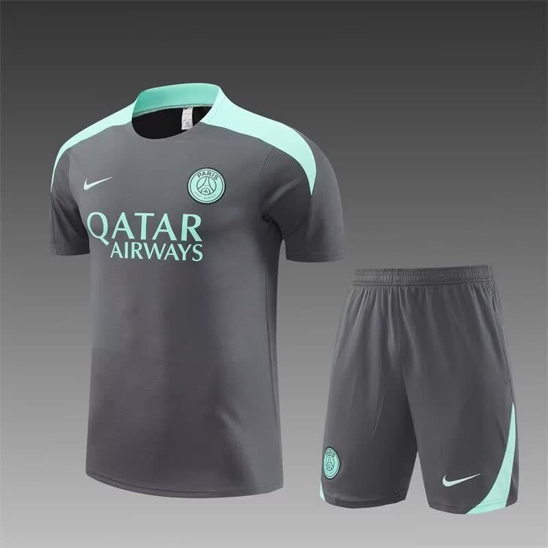24/25 PSG dark gray with light blue short sleeved S-XXL