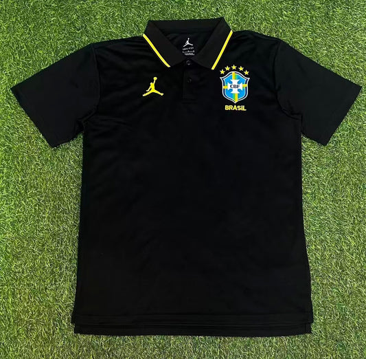 2026/27 Brazil Black Polo Shirt Soccer jersey S-XXL