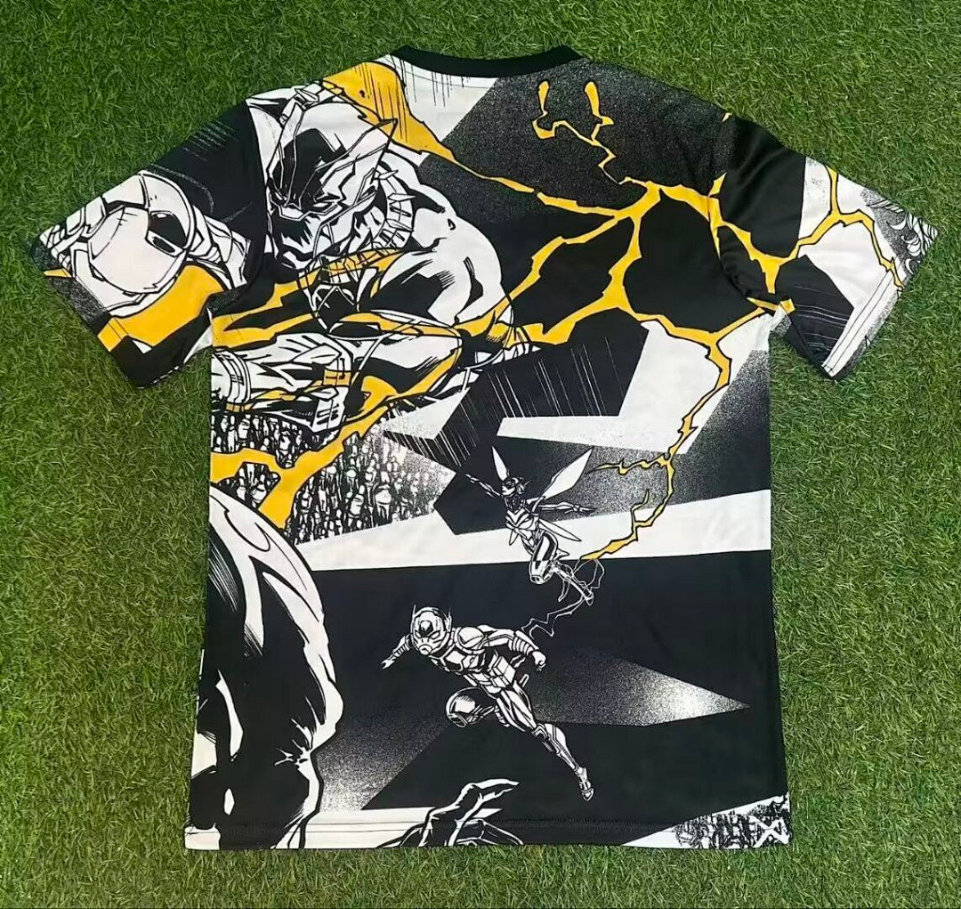 /26 Real Madrid x Marvel Black and White Special Edition S-XXL4