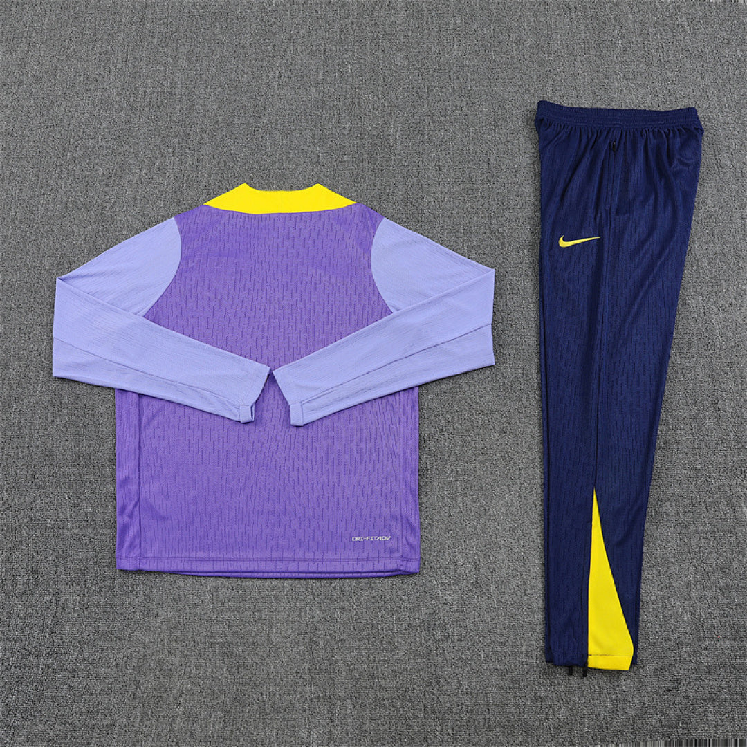 /26 Atletico Madrid Purple Half Pull Training Suit (Adults&amp;Kids)8