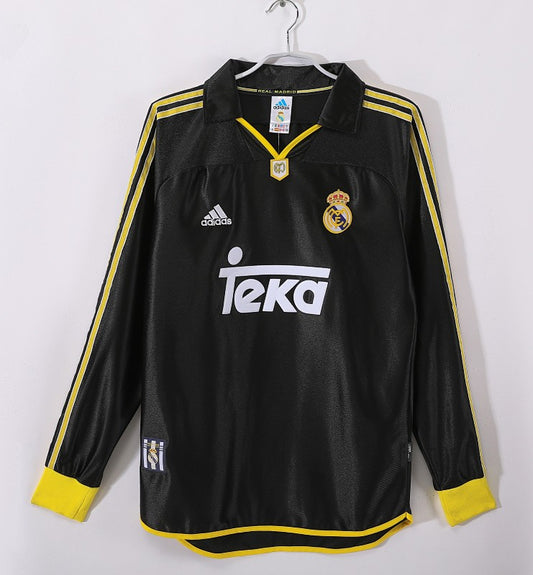 Retro 1999/01 Real Madrid away long-sleeved shirt S-XXL6