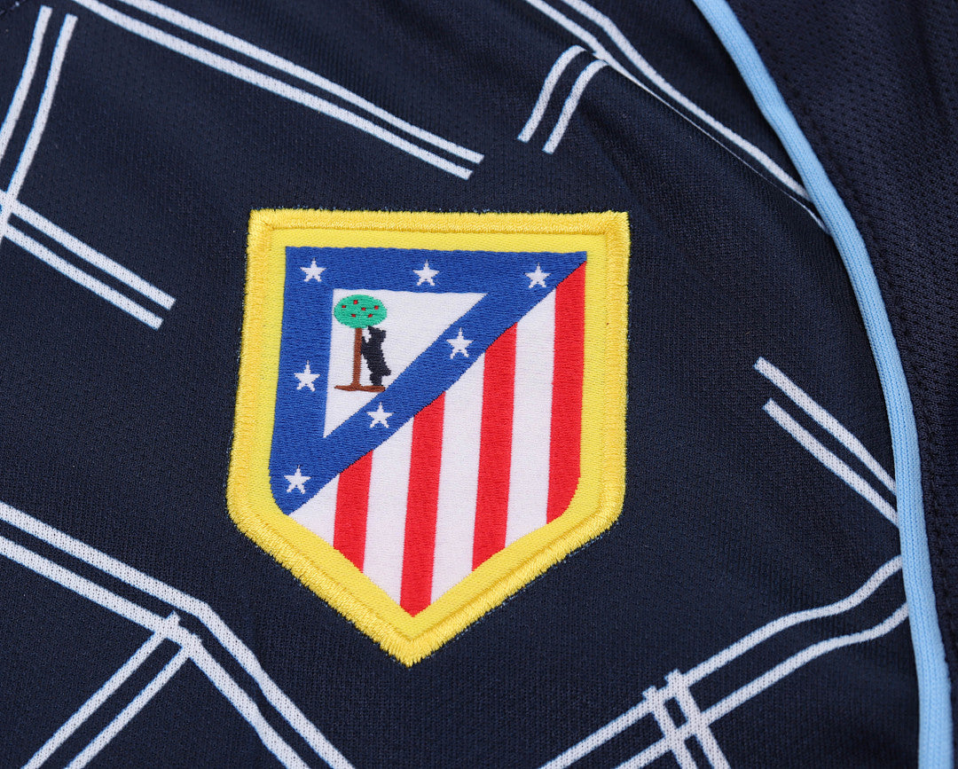 Retro Kids 2004/05 Atletico Madrid away long sleeved&amp;Size16~285