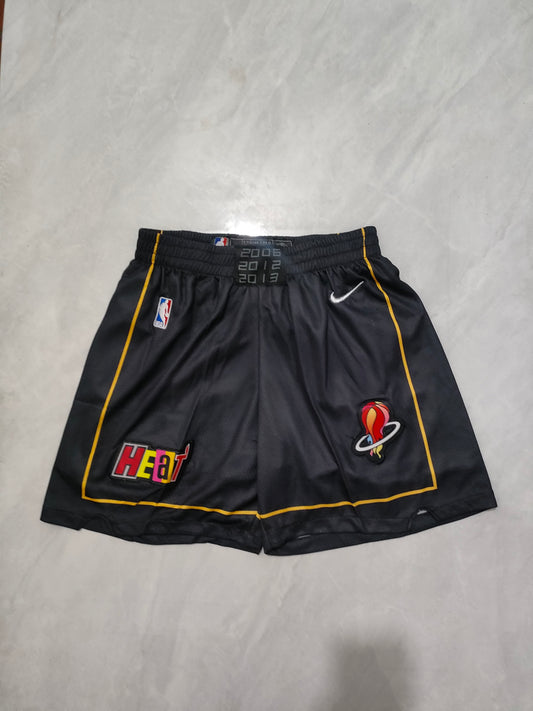 NBA Kids Heat Black Shorts S-XXL