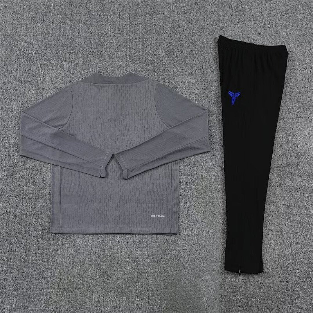 /26 Barcelona Grey Half Pull Training Suit Yupoo Soccer Jerseys (Adults&amp;Kids)7