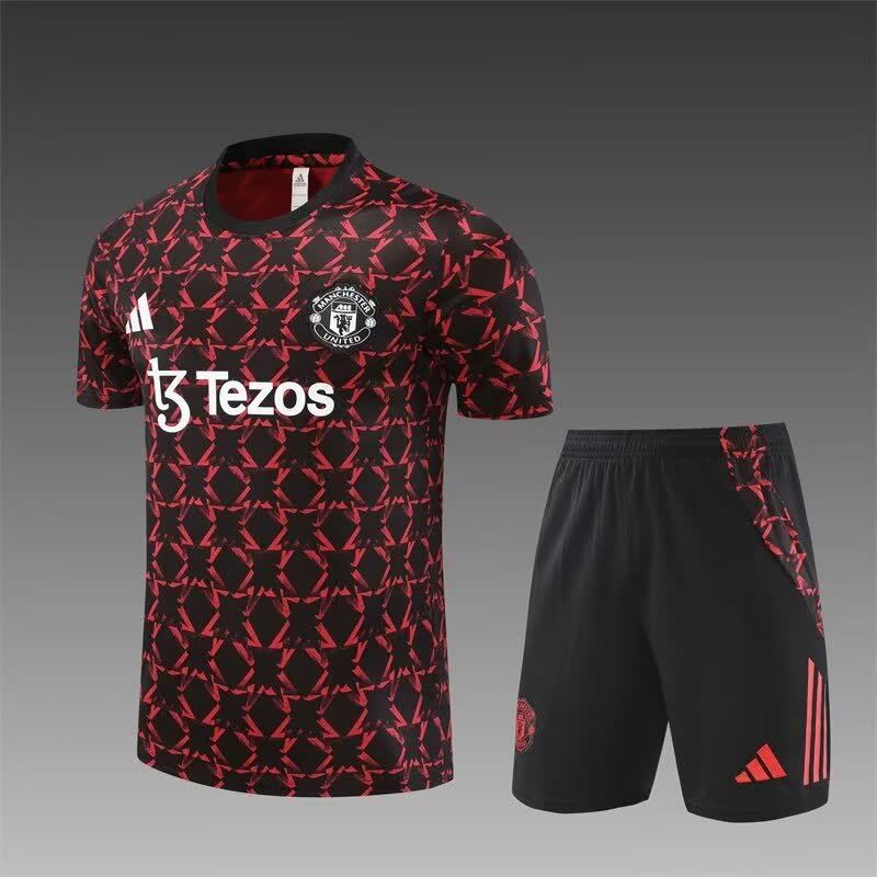 24/25 Manchester United Red and Black Short sleeved S-XXL