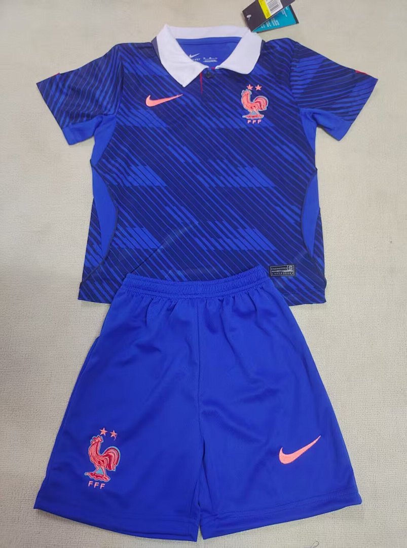 /27 Kids France home Yupoo Soccer Jerseys&amp;Size 16-305