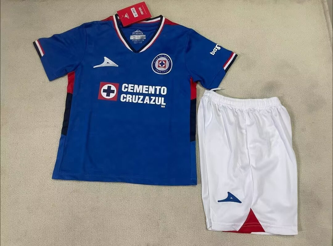 25/26 Kids Cruz Azul home Size 16~28