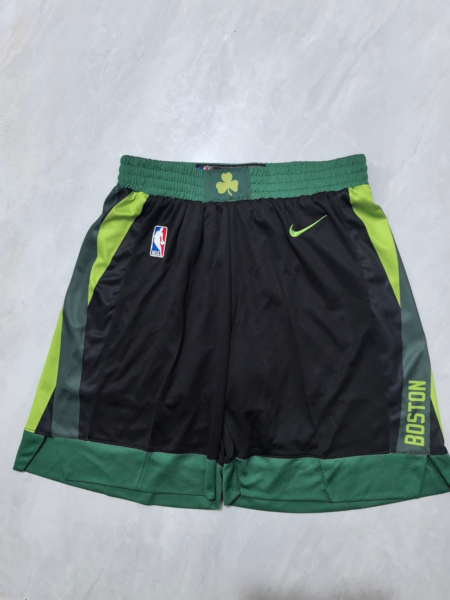 25th Celtics Black City Edition Pocket JUST DON Shorts S-XXL