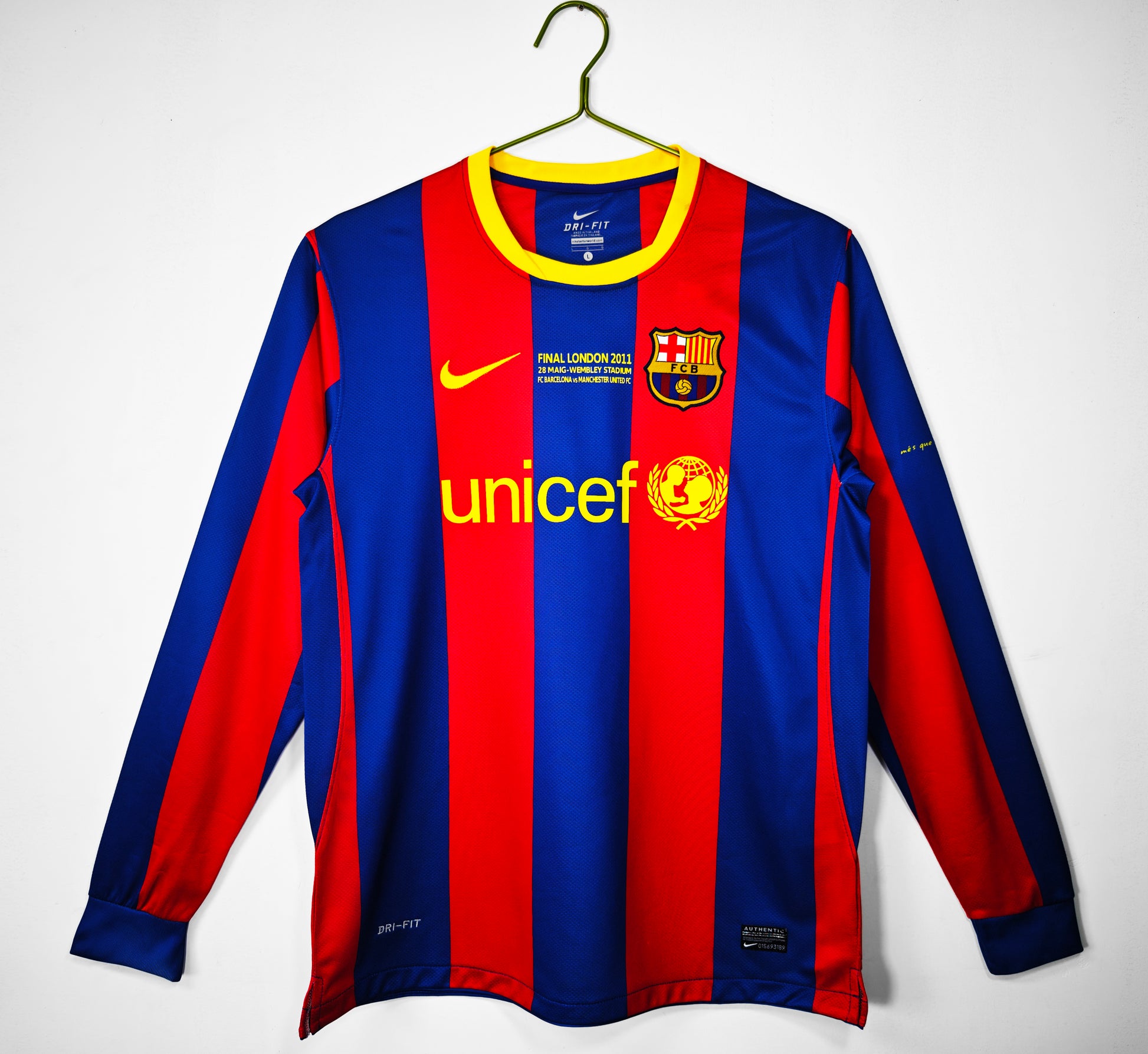 Retro 2010/11 Barcelona home long sleeved S-XXL