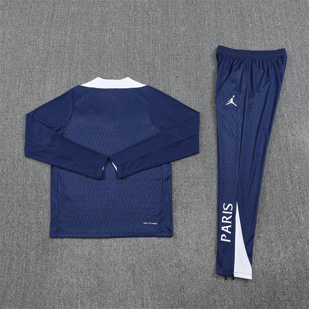 /26 Jordan PSG Royal Blue Half Pull Training Suit (Adults&amp;Kids)7