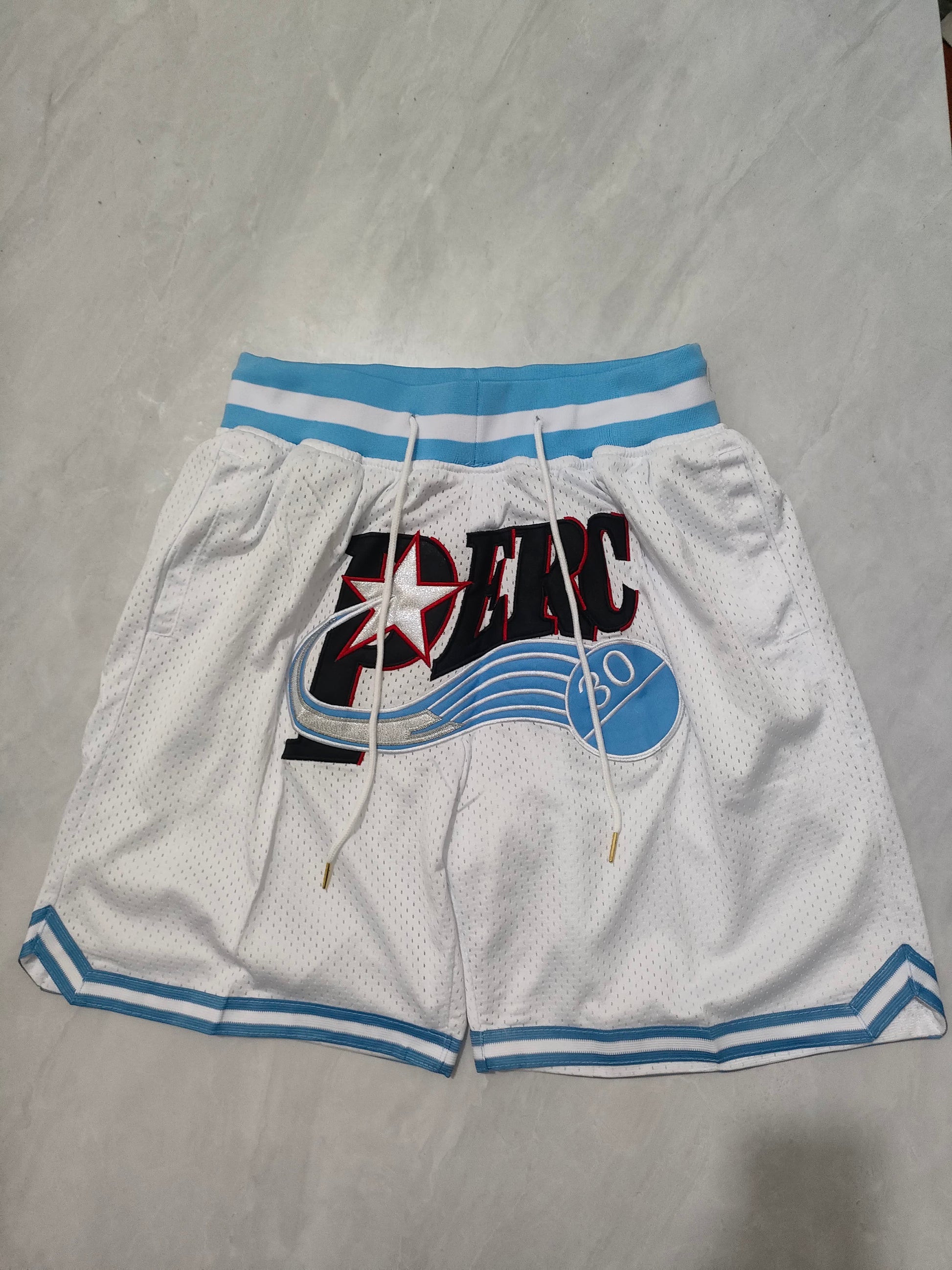 NBA 76ers Movie Edition White Pocket Shorts