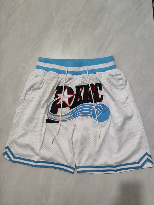 NBA 76ers Movie Edition White Pocket Shorts