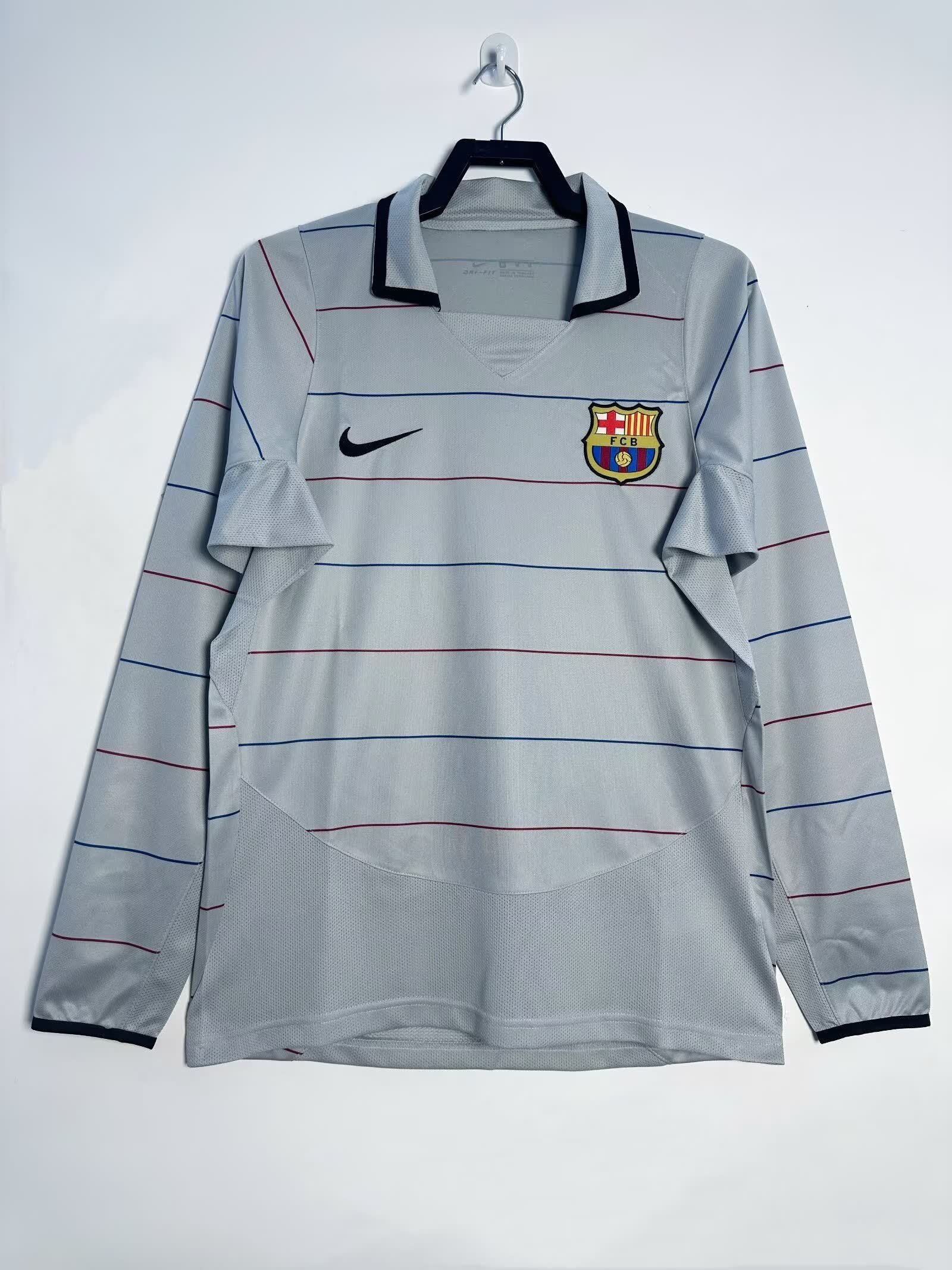 Retro 2003/04 Barcelona away long sleeved S-XXL