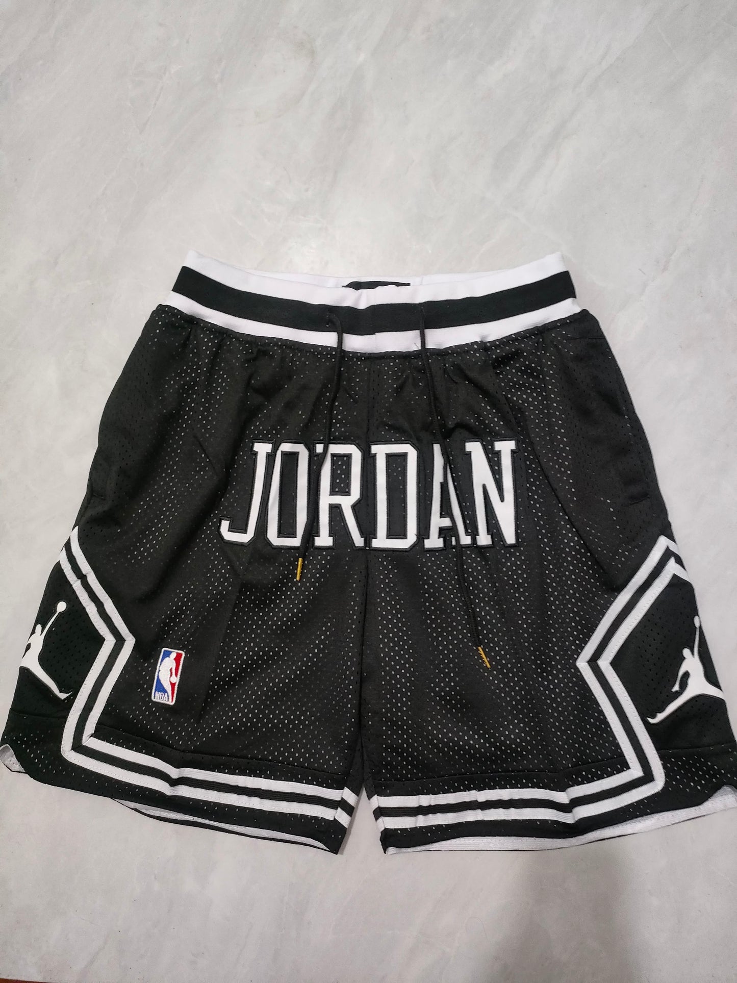 NBA Jordan Black Pocket Shorts S-XXL