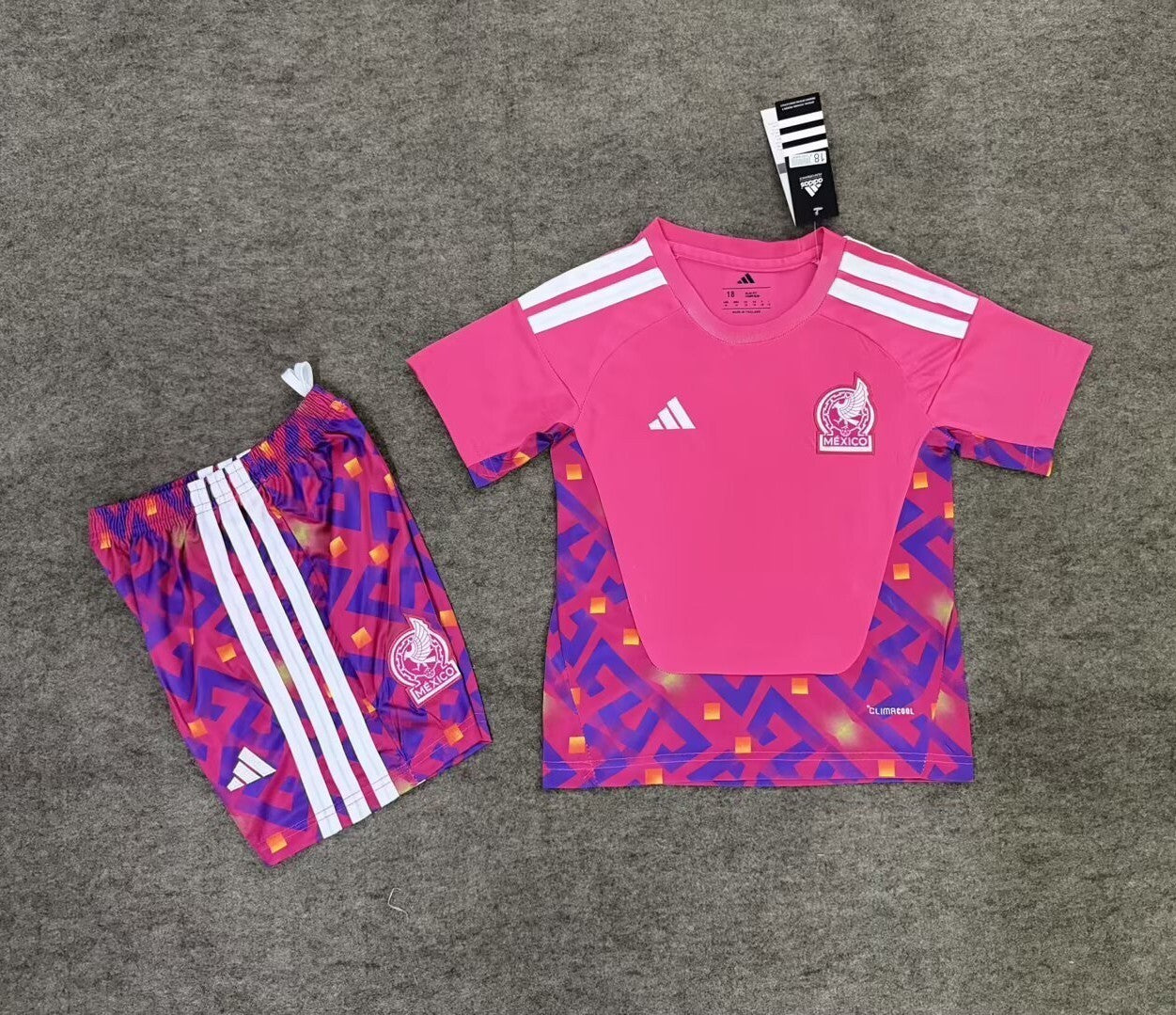 2026/27 Kids Mexico Goalkeeper Pink &amp; Size 16-28