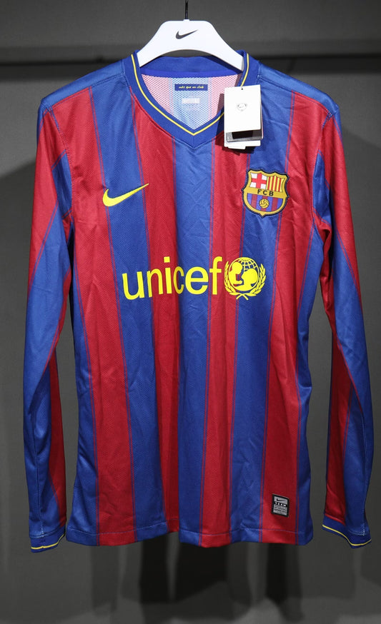 Retro 2009/10 Barcelona home jersey long sleeved player edition S-3XL