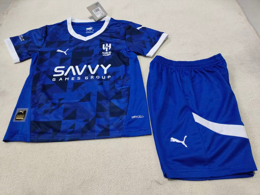 24/25 Kids Al Hilal Saudi home Size: 16-28
