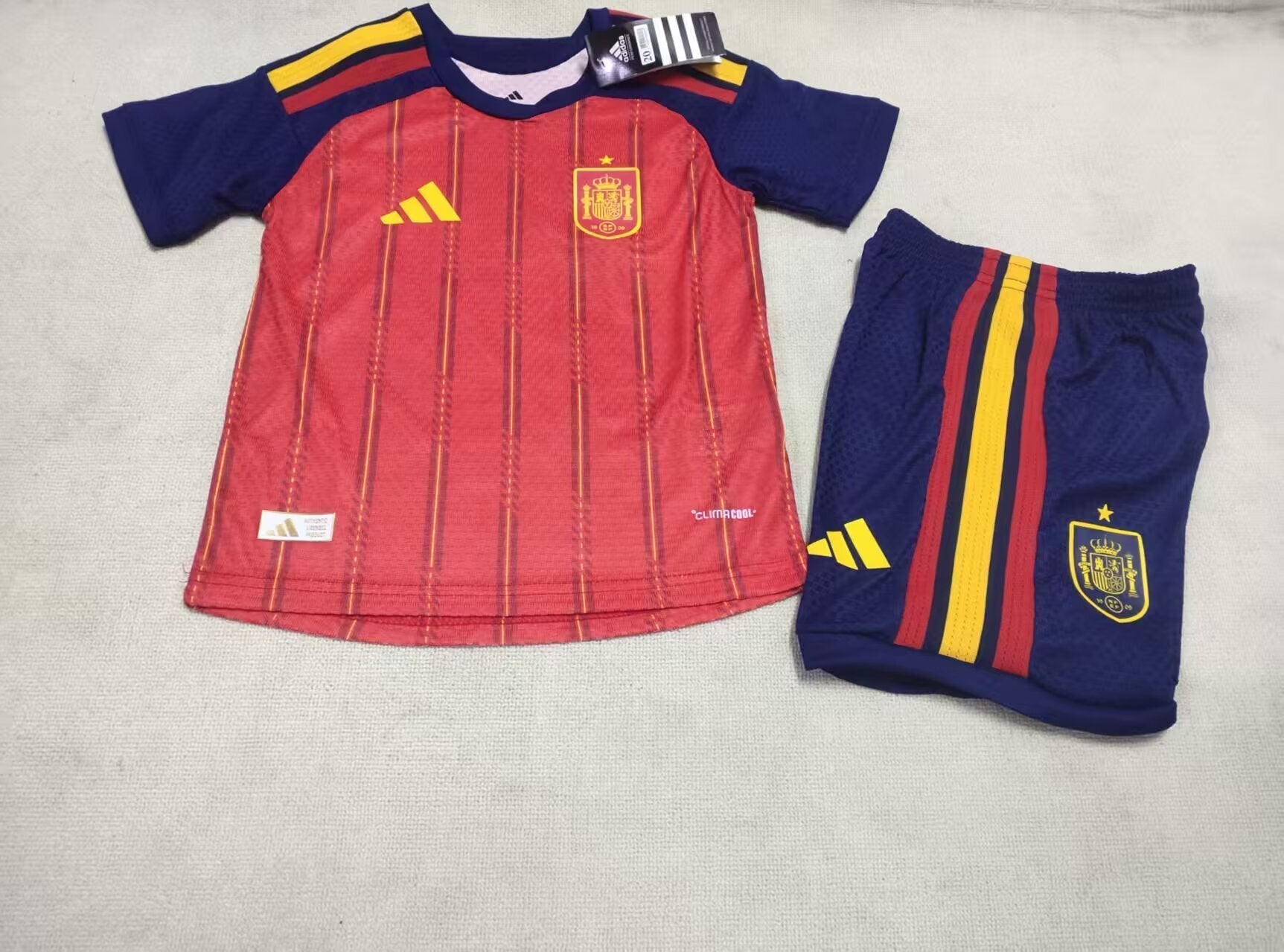 2026 World Cup Kids Player Edition Jersey Spain Home&amp;Size 16-28