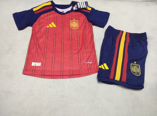 2026 World Cup Kids Player Edition Jersey Spain Home&amp;Size 16-28