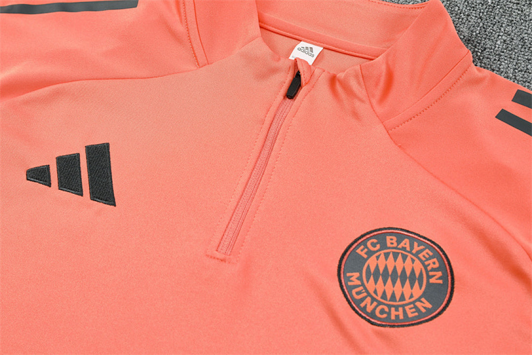 /26 Bayern Orange Half Pull Training Suit (Adults&amp;Kids)7