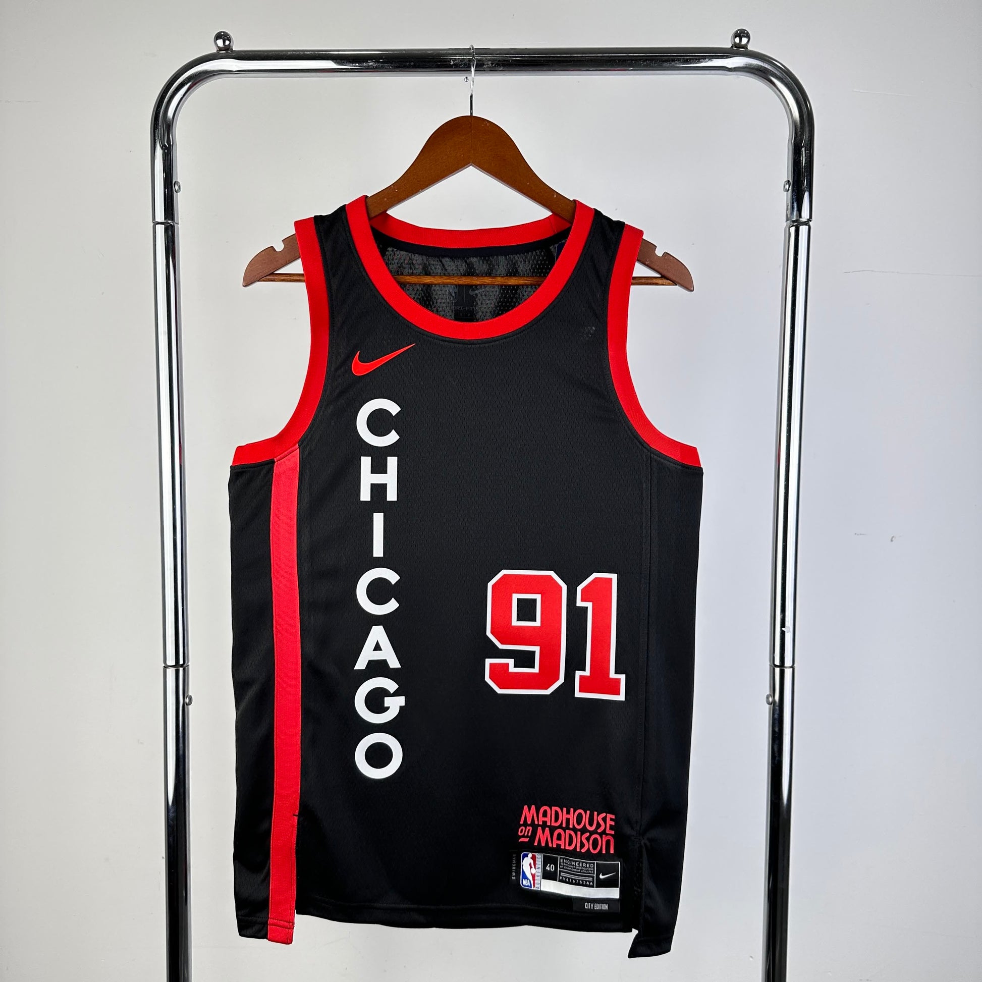 24 Season Bulls City Edition 91 # Rodman