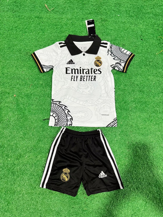 24/25 Kids Real Madrid Dragon Special White Size 16~28