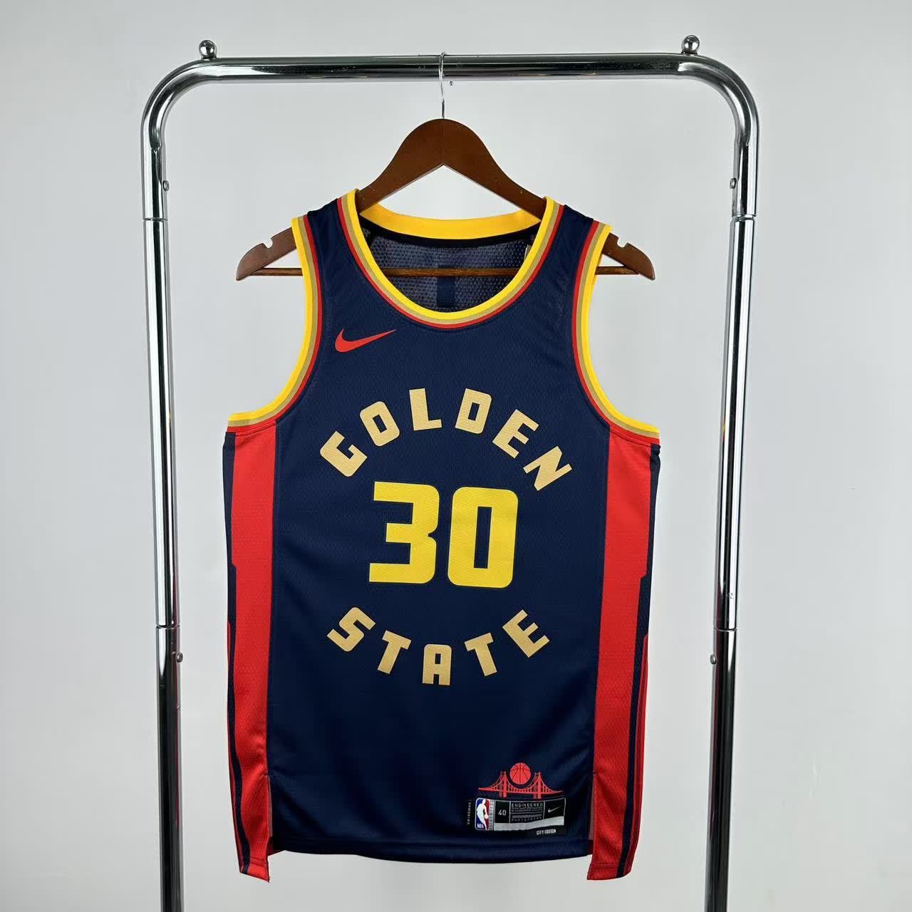 25th season Warriors City Edition 30# Curry S-XXL