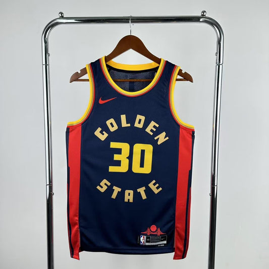 25th season Warriors City Edition 30# Curry S-XXL