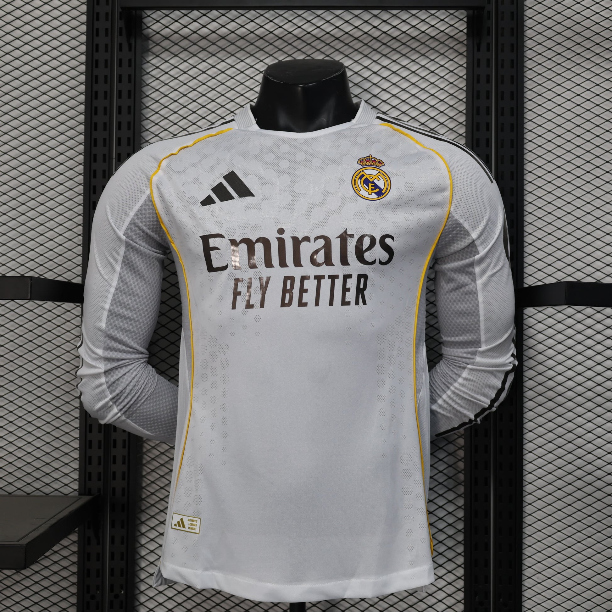 25/26 Long Sleeve Real Madrid Home Player Edition S-XXL