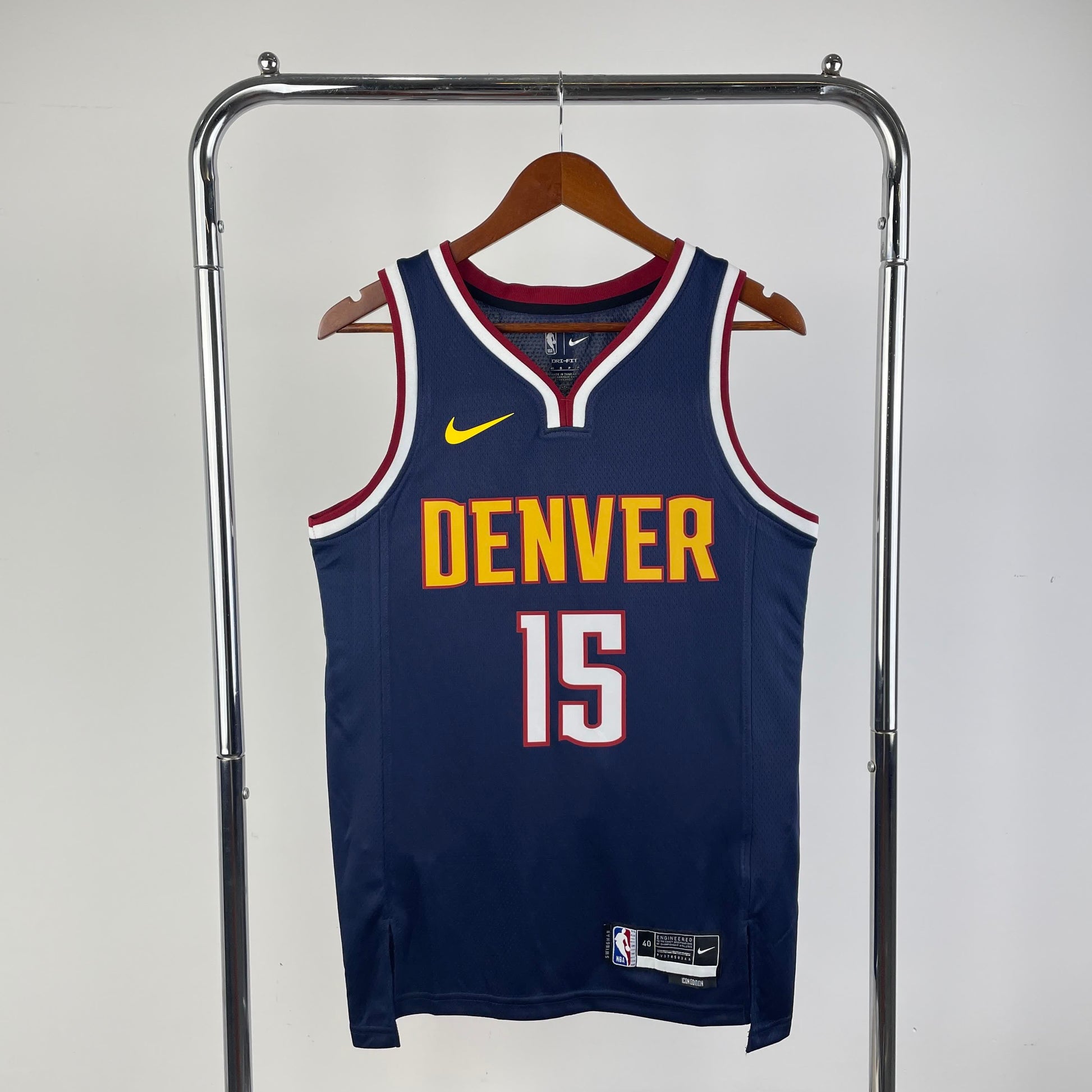 23 Season Nuggets dark blue 15 # Jokic