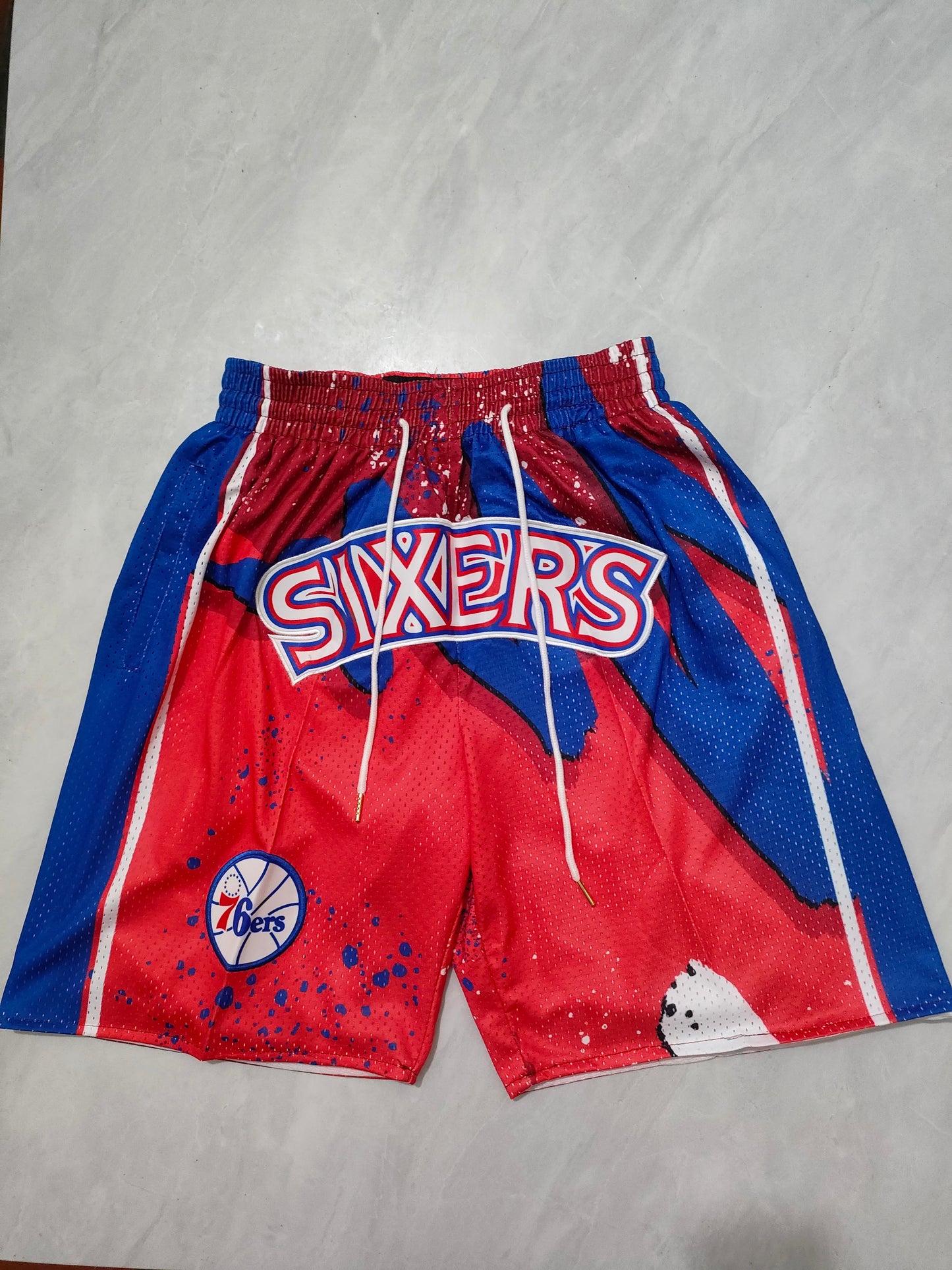 NBA 76ers Red Swinging Pocket Shorts