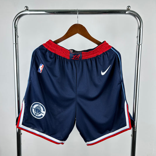 25th season Clippers Blue NBA Shorts S-XXL