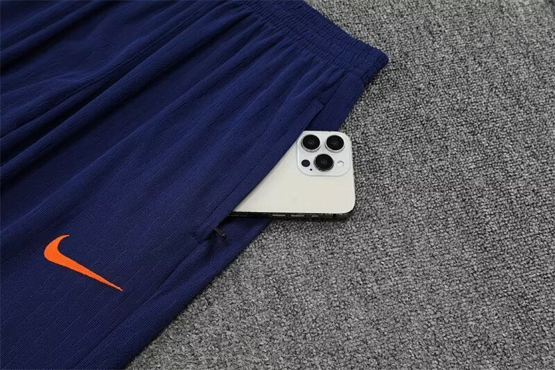 /26 Barcelona Blue Orange Half Pull Training Suit S-XXL8