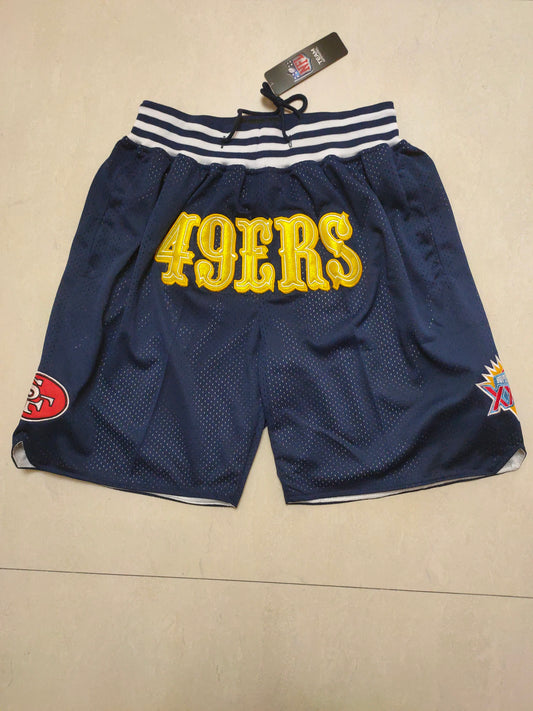NFL 49ers Deep Blue Pocket Shorts